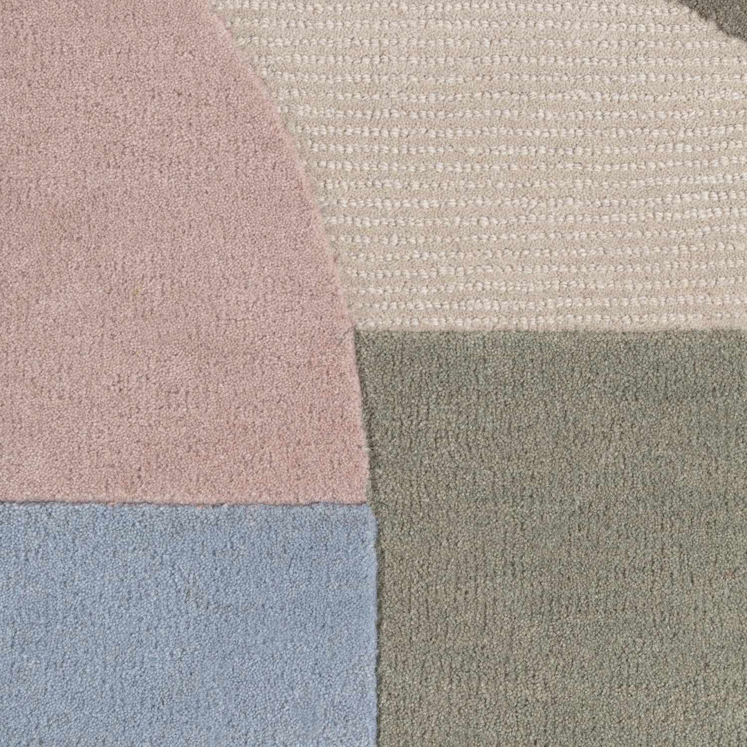 Ted Baker wool cream multicolour rug, shed-resistant, eco-friendly, sound-absorbing, hand-made rug.