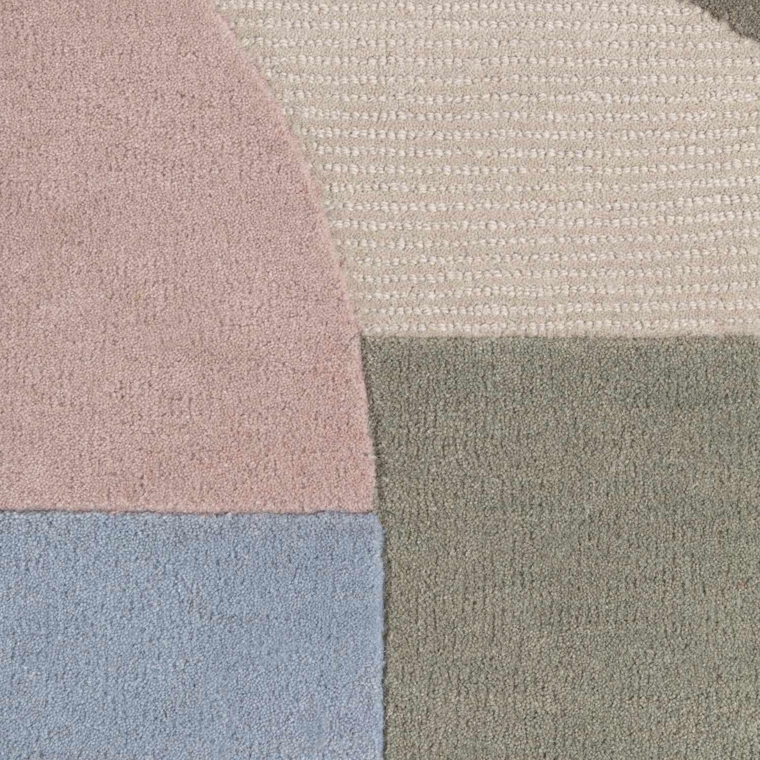 Ted Baker wool cream multicolour rug, shed-resistant, eco-friendly, sound-absorbing, hand-made rug.