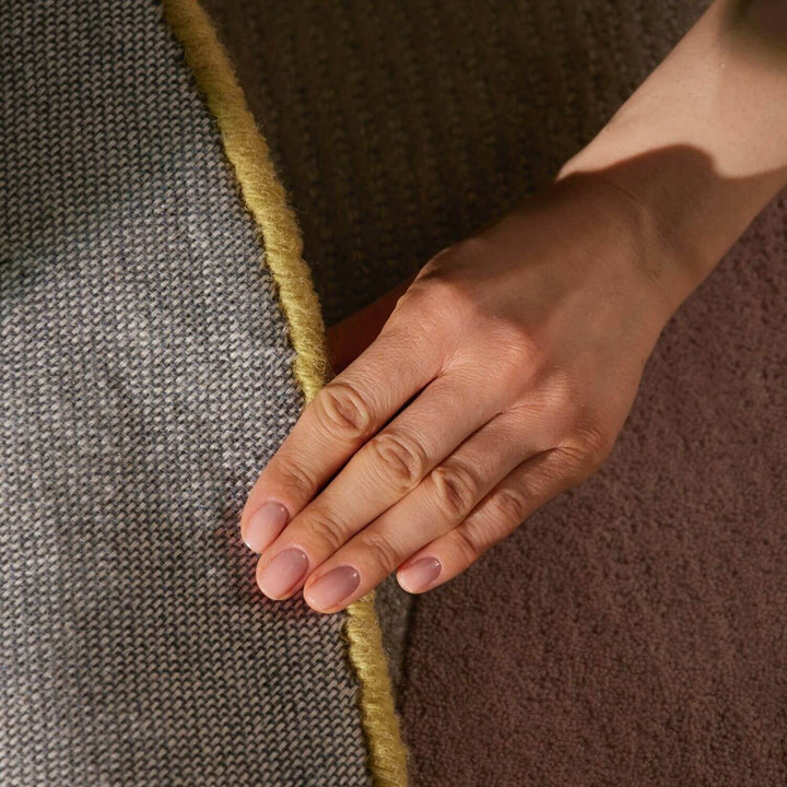 Ted Baker wool cream multicolour rug, shed-resistant, eco-friendly, sound-absorbing, hand-made rug.