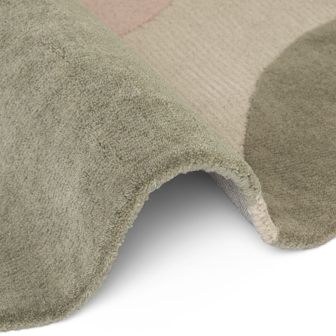 Ted Baker wool cream multicolour rug, shed-resistant, eco-friendly, sound-absorbing, hand-made rug.