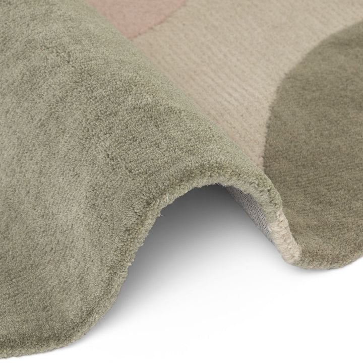 Ted Baker wool cream multicolour rug, shed-resistant, eco-friendly, sound-absorbing, hand-made rug.