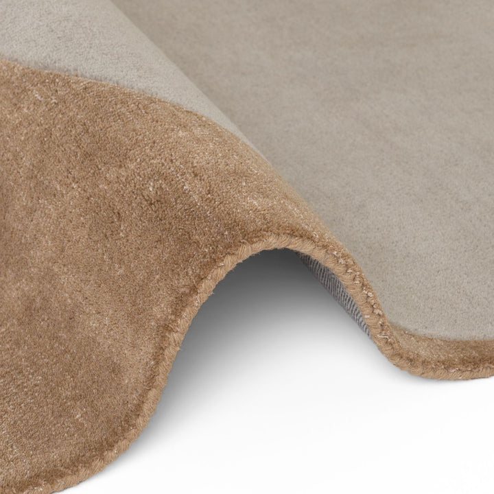 Ted Baker wool Cream beige rug, geometric design, ultra soft pile, hand-woven, durable material.