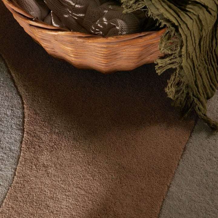 Ted Baker wool Cream beige rug, geometric design, ultra soft pile, hand-woven, durable material.