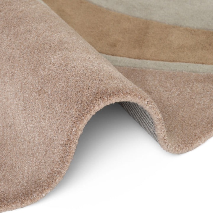 Ted Baker wool Cream beige rug, geometric design, ultra soft pile, hand-woven, durable material.