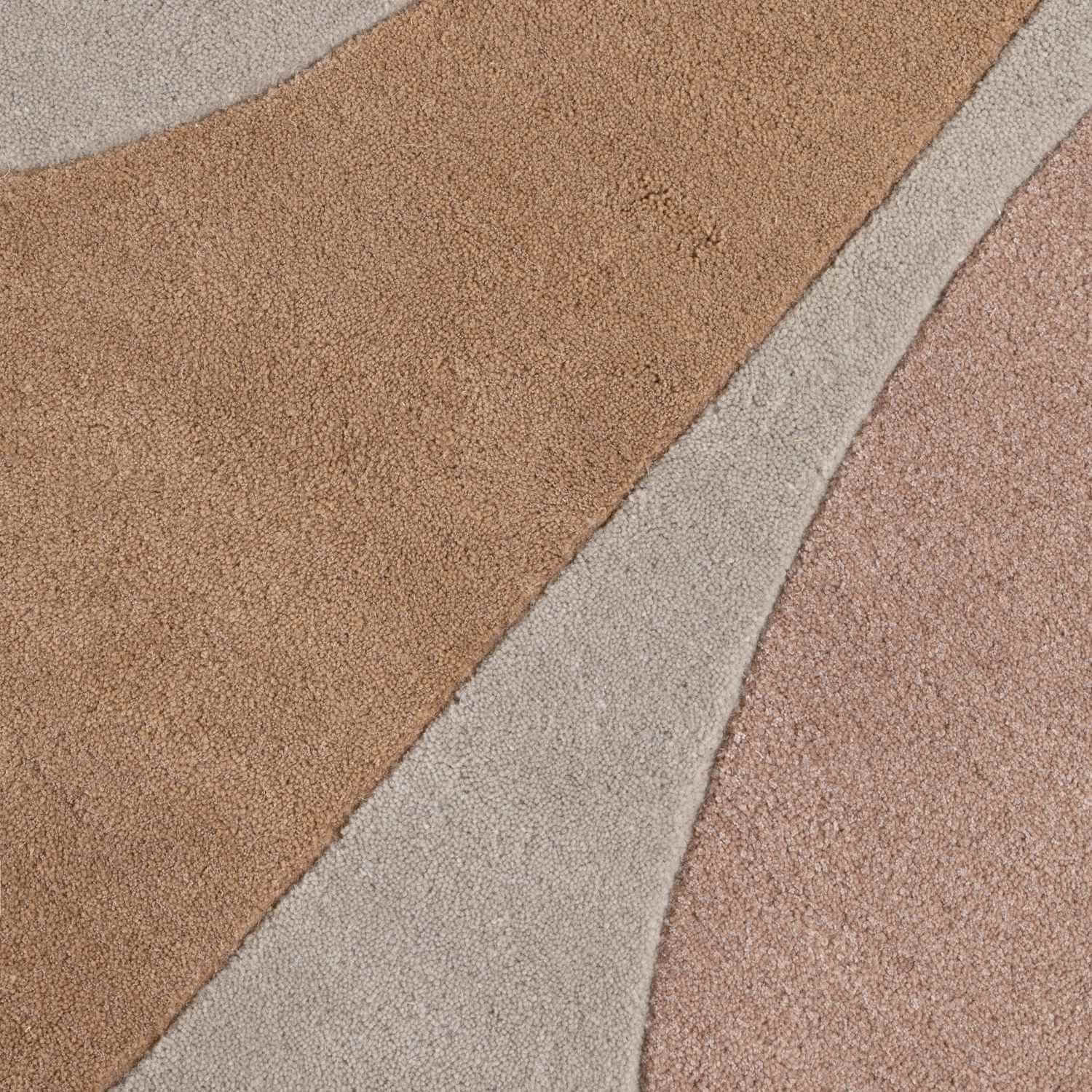 Ted Baker wool Cream beige rug, geometric design, ultra soft pile, hand-woven, durable material.