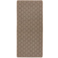Textured Washable Brown Mat or Runner