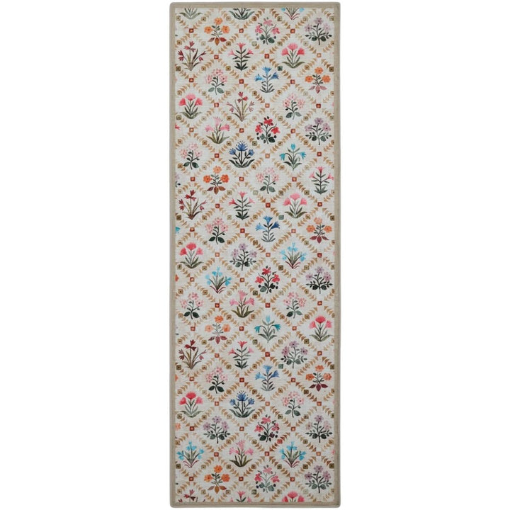Eco-Washable Wildflower Patch Rug