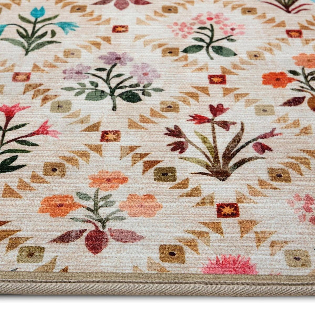 Eco-Washable Wildflower Patch Rug