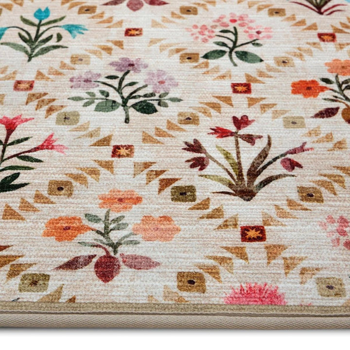Eco-Washable Wildflower Patch Rug
