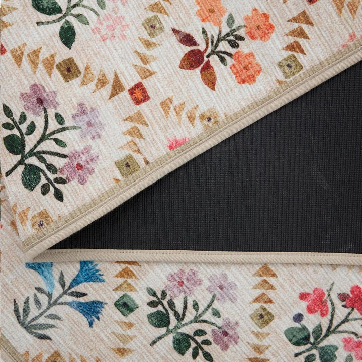 Eco-Washable Wildflower Patch Rug
