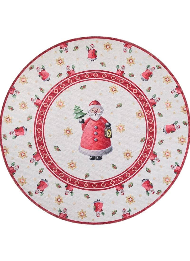The Rugs Premium Santa Christmas Rug 160cm - Soft & Stylish