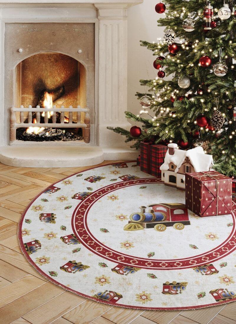 Villeroy & Boch Toy's Round Christmas Rug – 160 cm