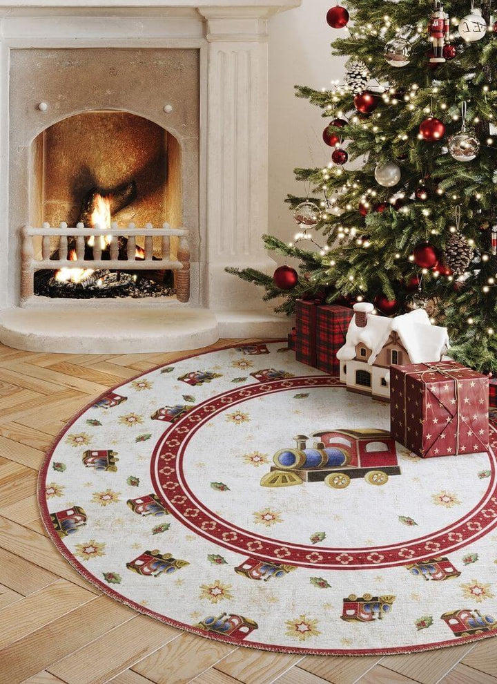 Villeroy & Boch Toy's Round Christmas Rug – 160 cm