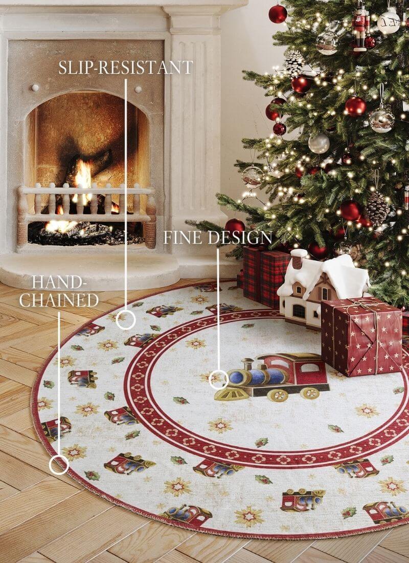 Villeroy & Boch Toy's Round Christmas Rug – 160 cm
