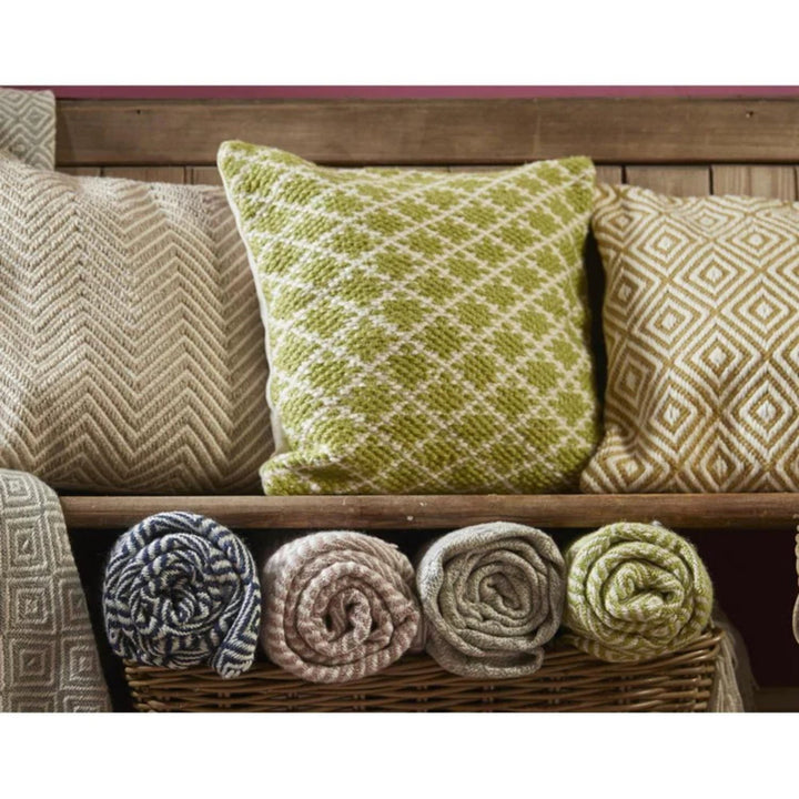 Trellis Design Woven Cushion |Eco-Friendly Comfort |The Rugs