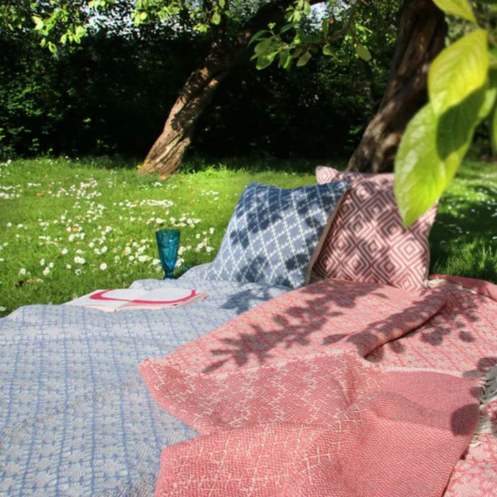 Trellis Design Woven Cushion |Eco-Friendly Comfort |The Rugs
