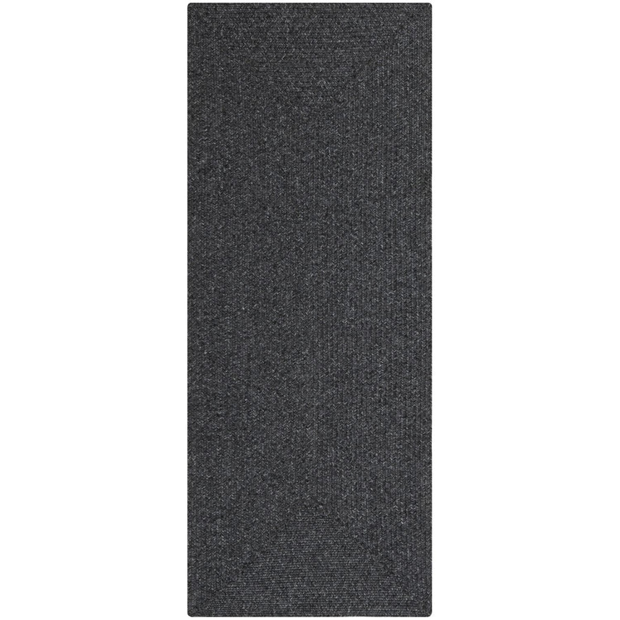 Indoor Outdoor Trenzado Dark Grey Rug