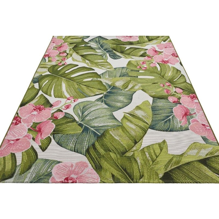 Indoor-Outdoor Tropical Design Rug