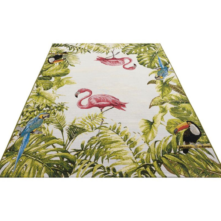 Indoor-Outdoor Tropical Design Rug