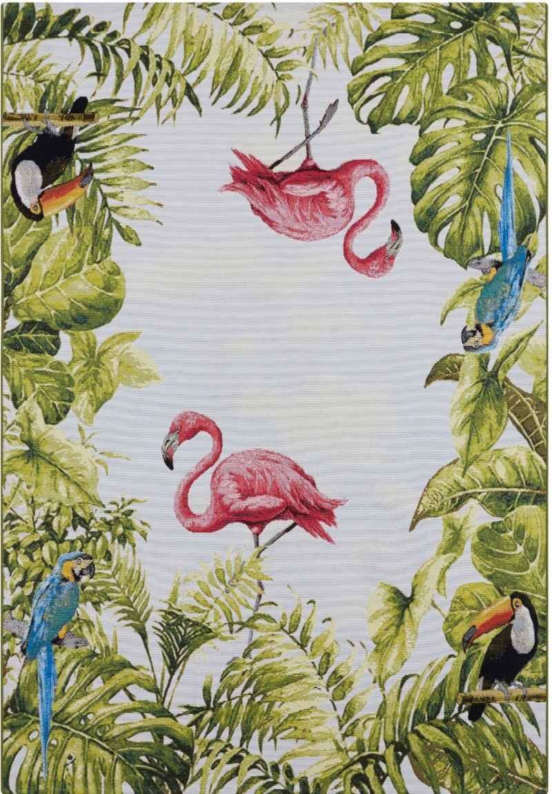 Indoor-Outdoor Tropical Design Rug
