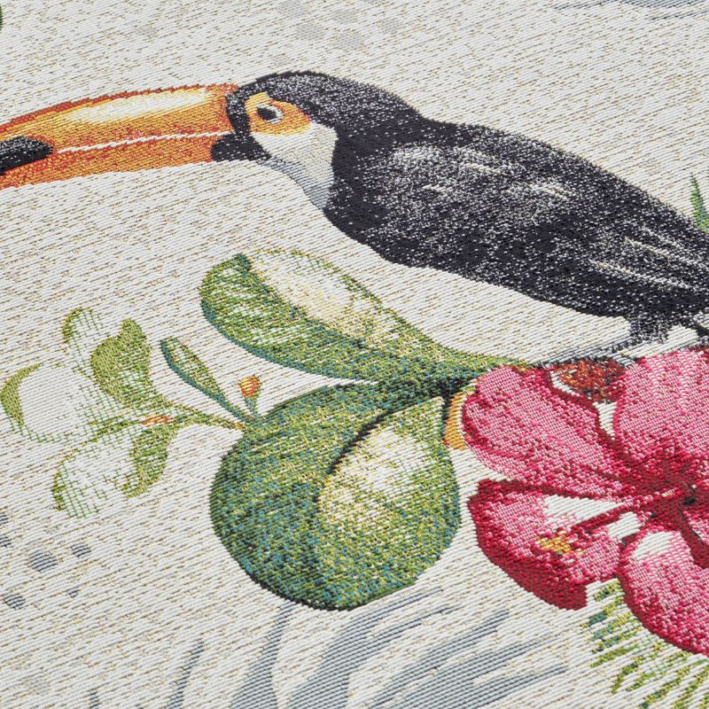 Indoor-Outdoor Tropical Design Rug