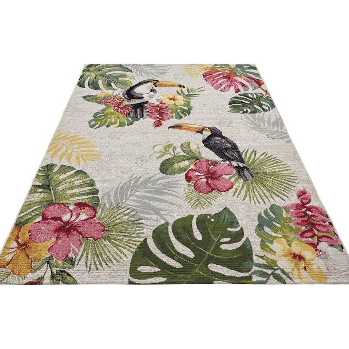 Indoor-Outdoor Tropical Design Rug