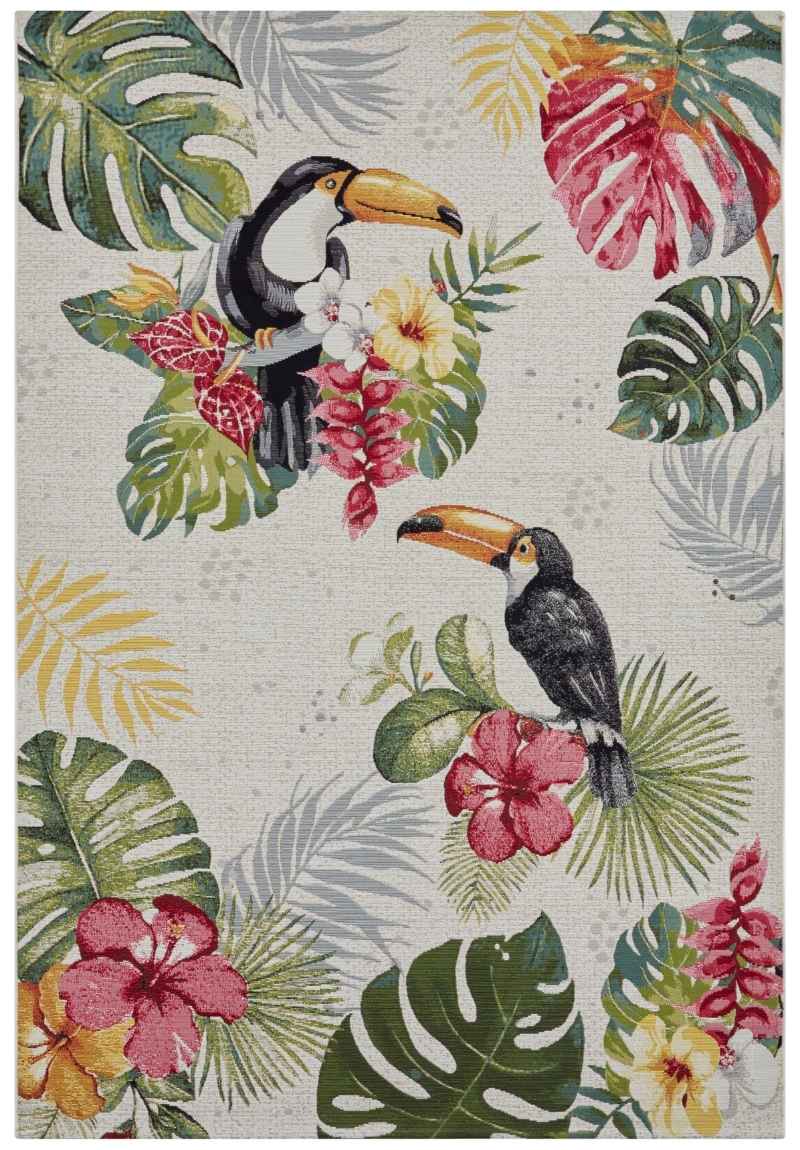 Indoor-Outdoor Tropical Design Rug