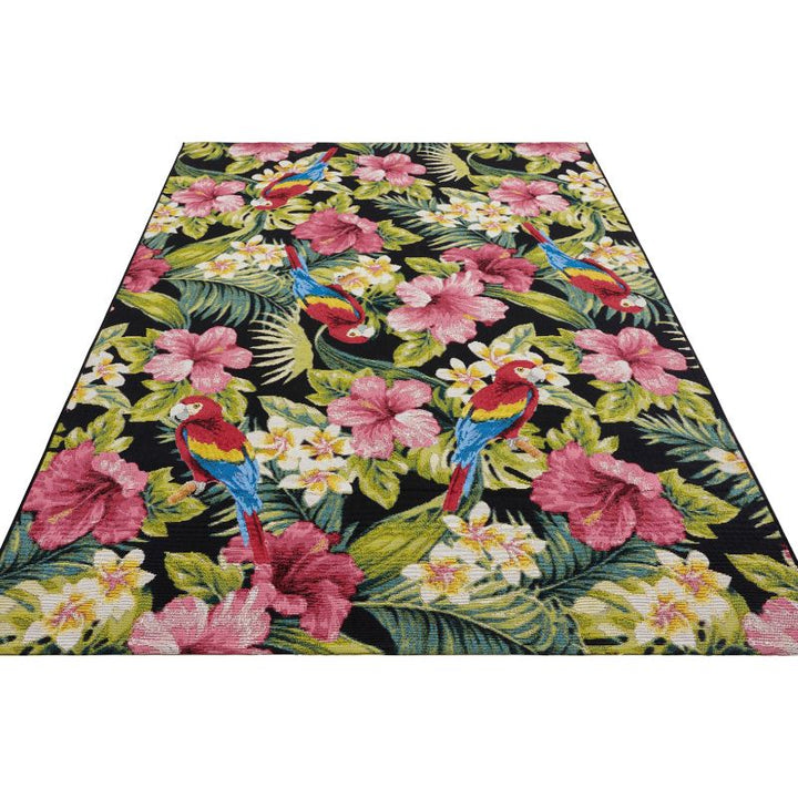 Indoor-Outdoor Tropical Design Rug