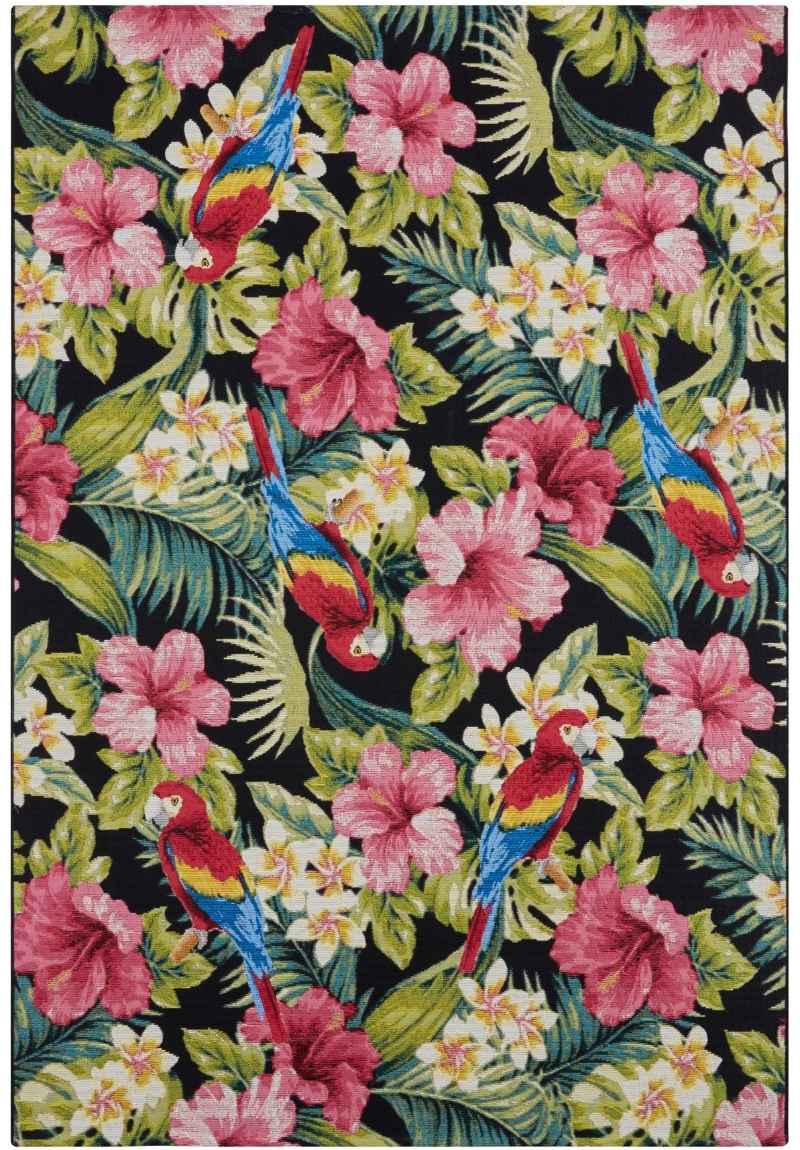 Indoor-Outdoor Tropical Design Rug
