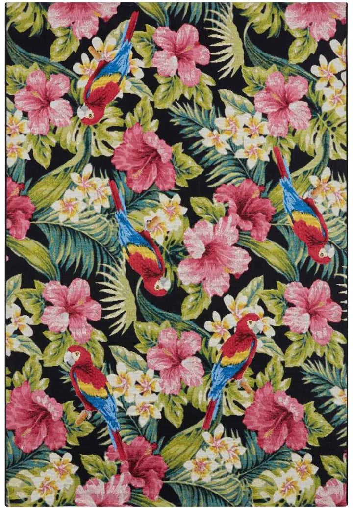 Indoor-Outdoor Tropical Design Rug