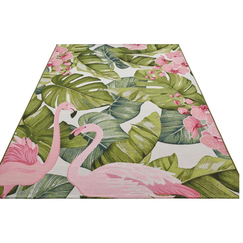 Indoor-Outdoor Tropical Design Rug