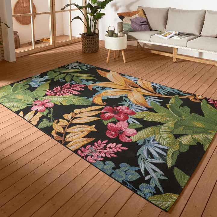 Indoor-Outdoor Tropical Design Rug