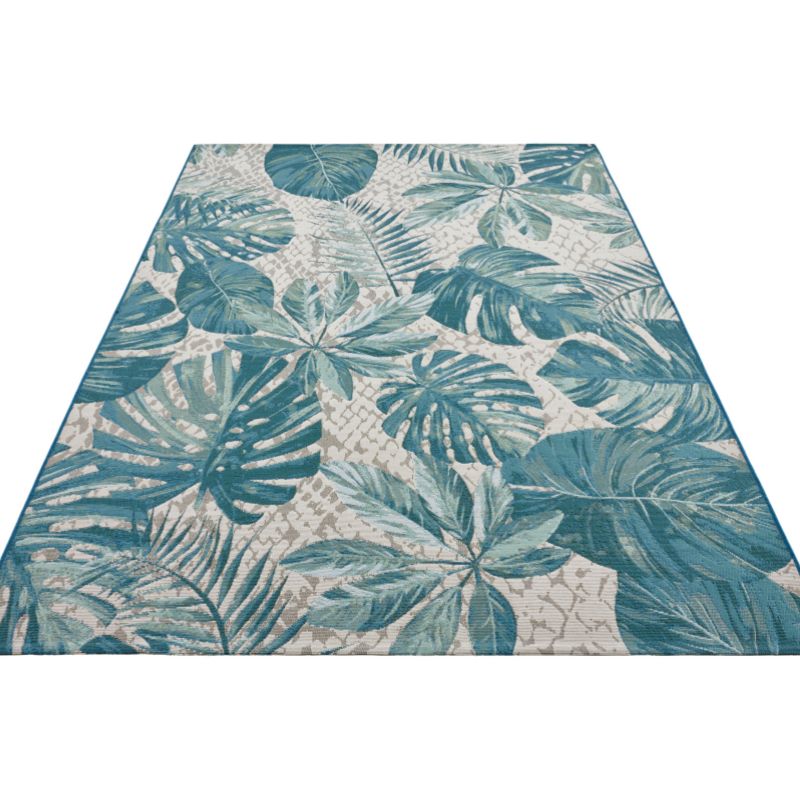 Indoor-Outdoor Tropical Design Rug