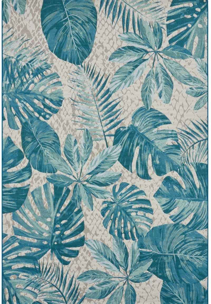 Indoor-Outdoor Tropical Design Rug