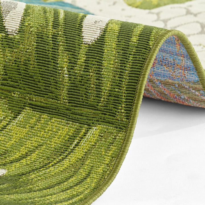 Indoor-Outdoor Tropical Design Rug