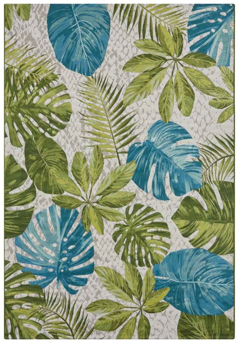 Indoor-Outdoor Tropical Design Rug