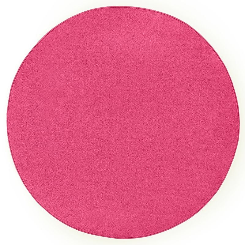 The Rugs Modern Plain Pink Rug - Quality Soft 7mm Pile