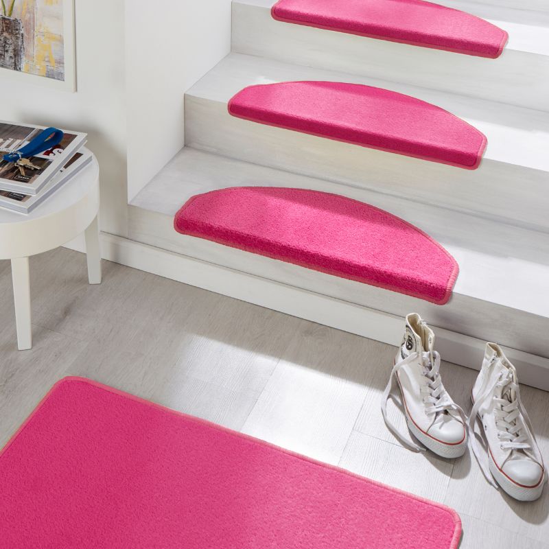 Modern Plain Pink Rug – Soft Short Pile