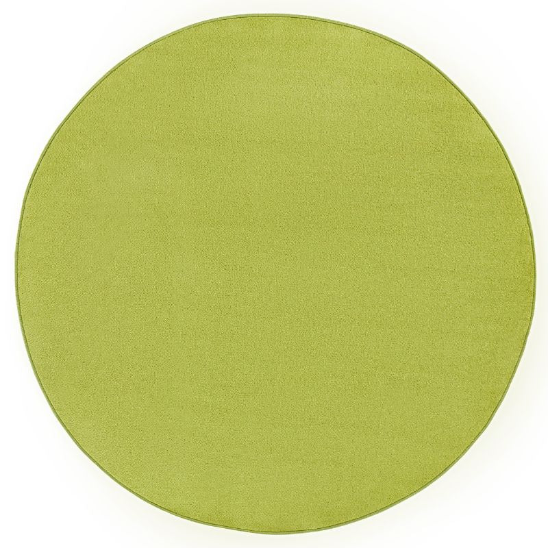 Modern Plain Green Rug – Soft Short Pile
