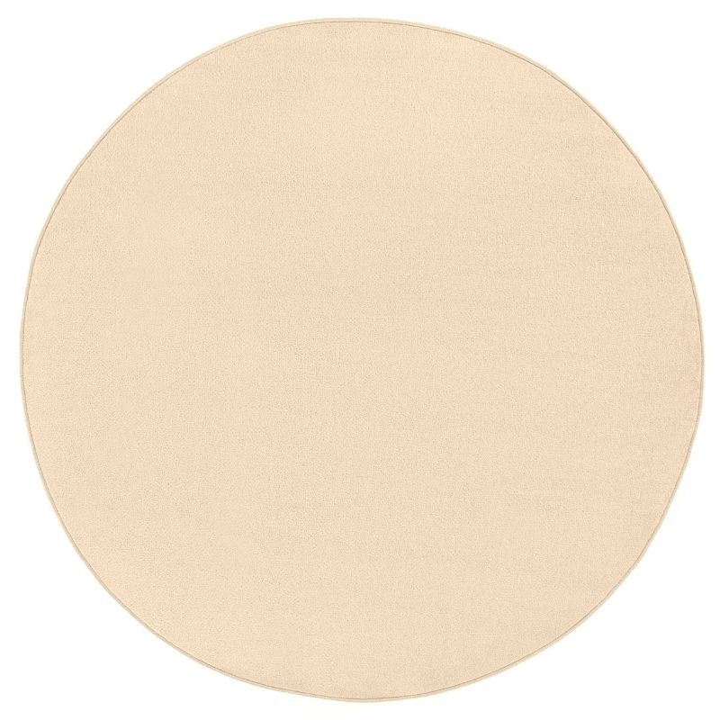 Modern Plain Cream Rug – Soft Short Pile