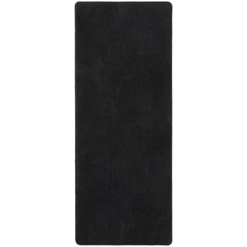 Modern Plain Black Rug – Soft Short Pile