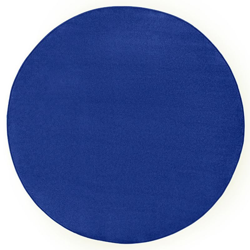 Modern Plain Blue Rug – Soft Short Pile