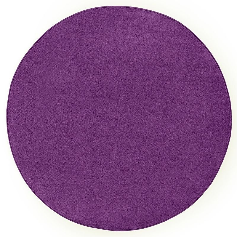 Modern Plain Purple Rug – Soft Short Pile