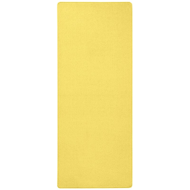 Modern Plain Yellow Rug – Soft Short Pile