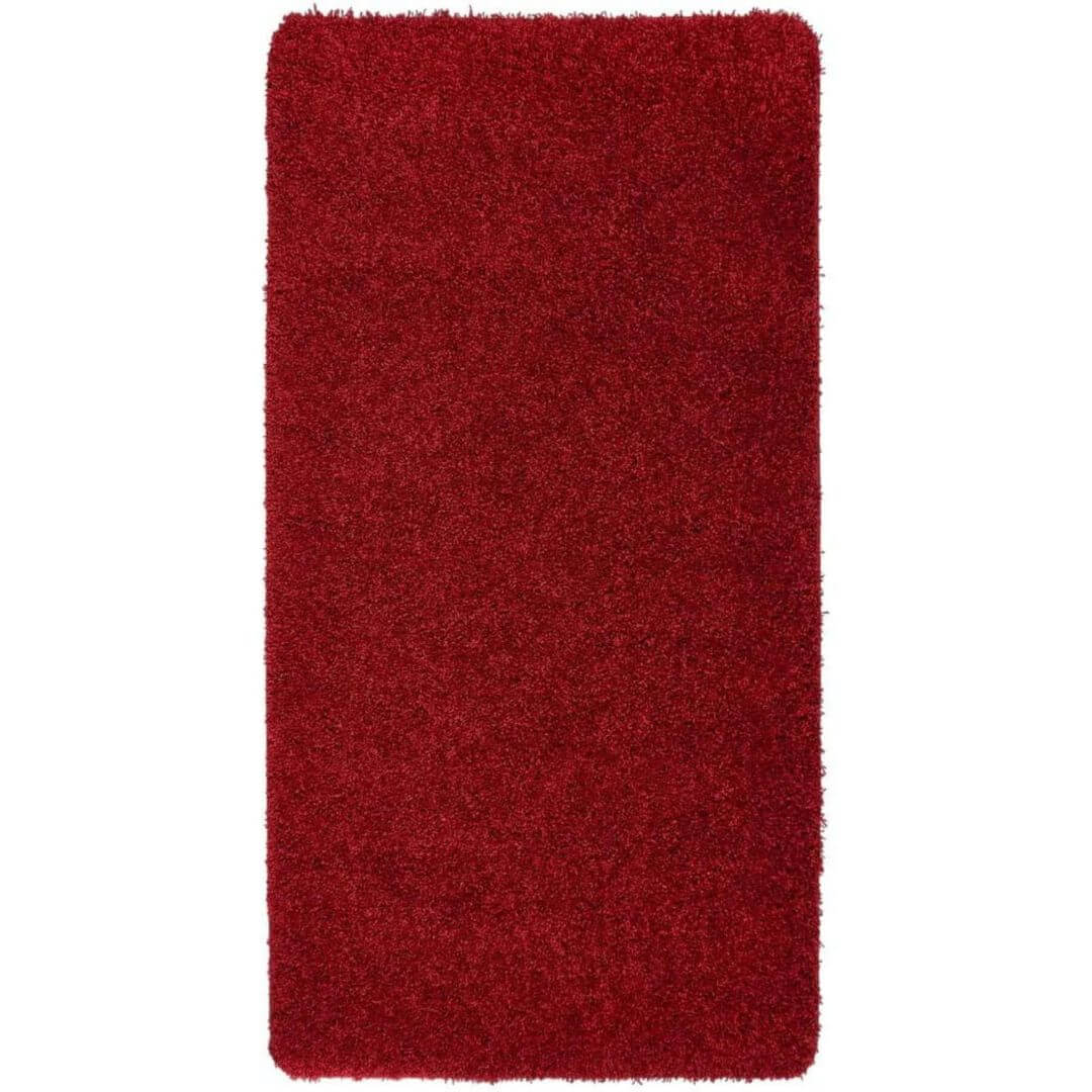 Washable Red Shaggy Rug