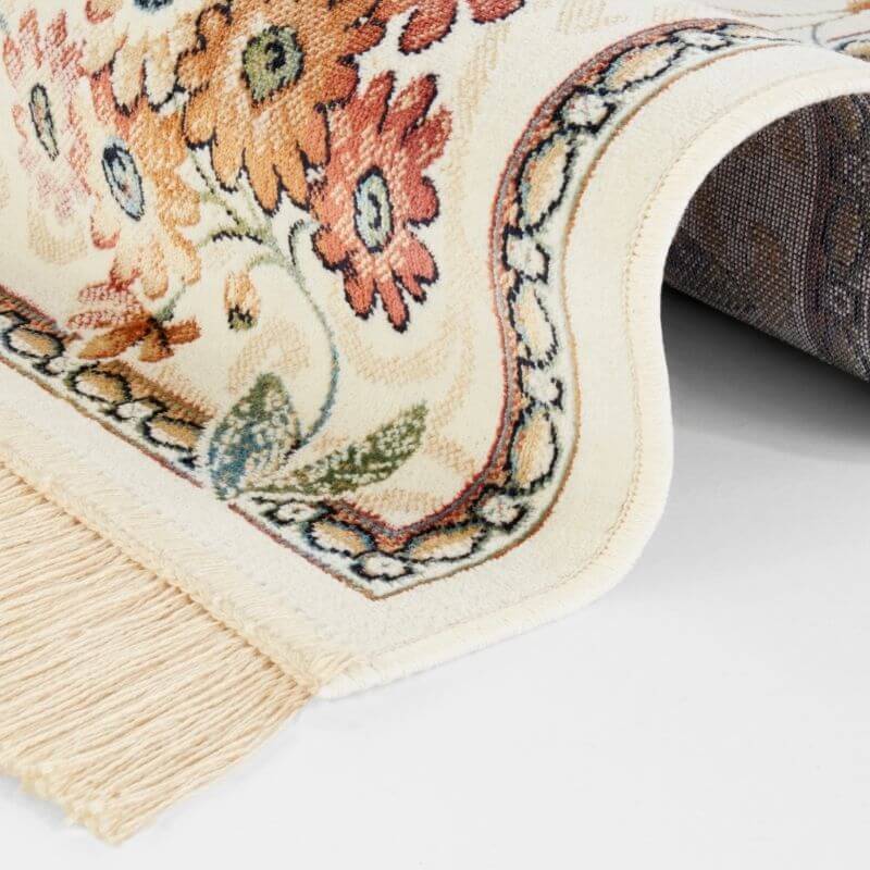 The Rugs Fringed Vintage Floral Rug - Timeless Elegance