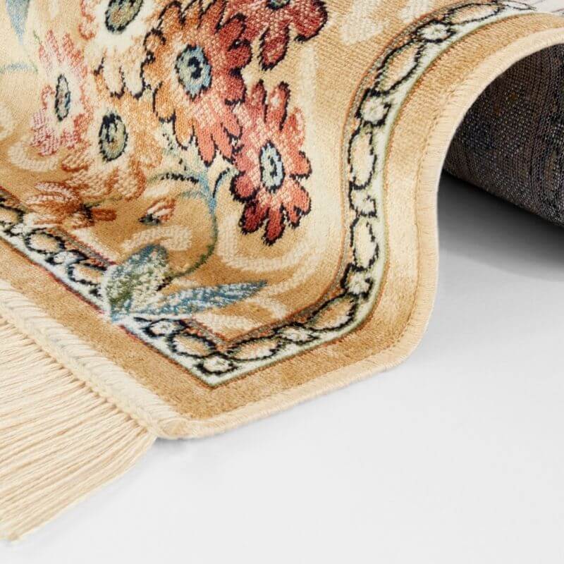The Rugs Fringed Vintage Floral Rug - Timeless Elegance