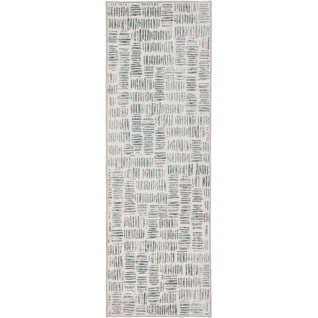 The Rugs Eco-Washable Grey Blue Green Vintage Rug |Stylish & Practical