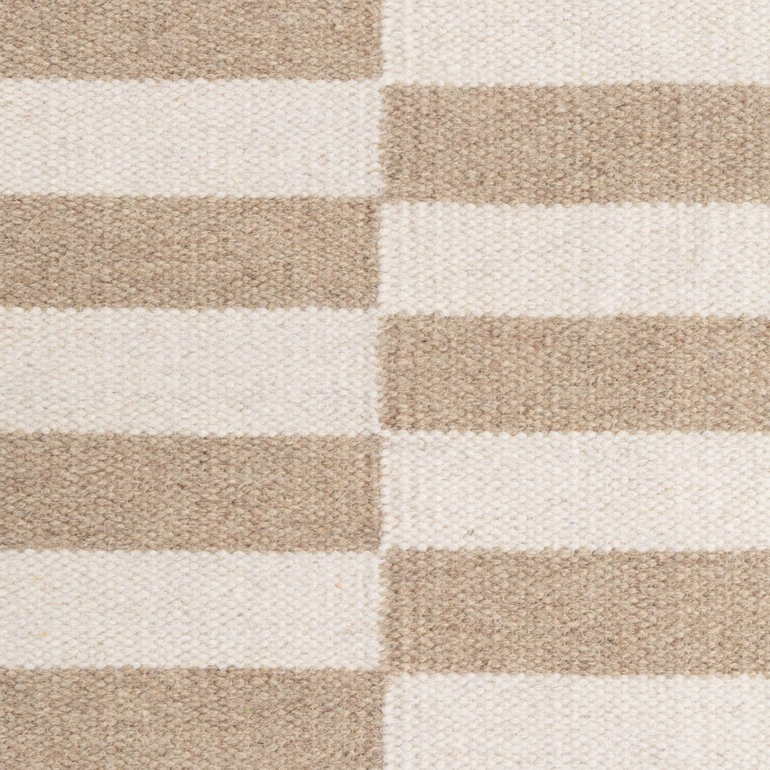 Vika Beige colour wool rug, textured pile, reversible rug, eco-friendly, hand-made rug.