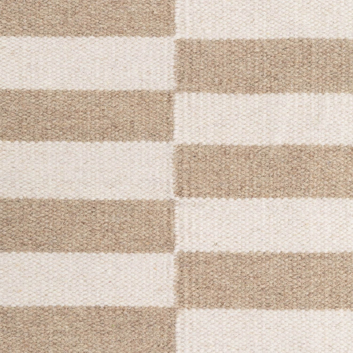Vika Beige colour wool rug, textured pile, reversible rug, eco-friendly, hand-made rug.
